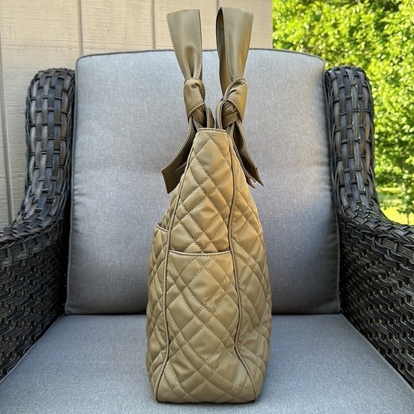 Calvin Klein Quilted Tote - Olive Green - Picture 9 of 16